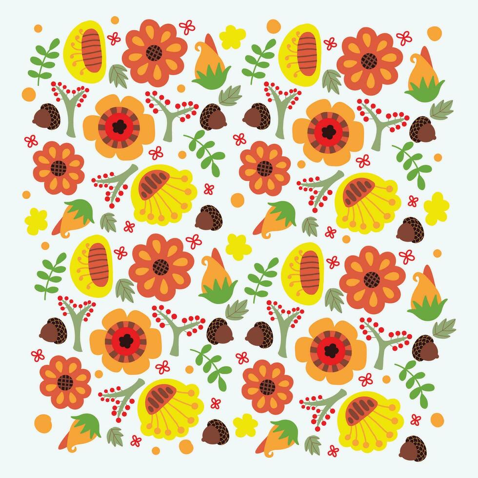 bellotas y floral fondo de pantalla antecedentes vector