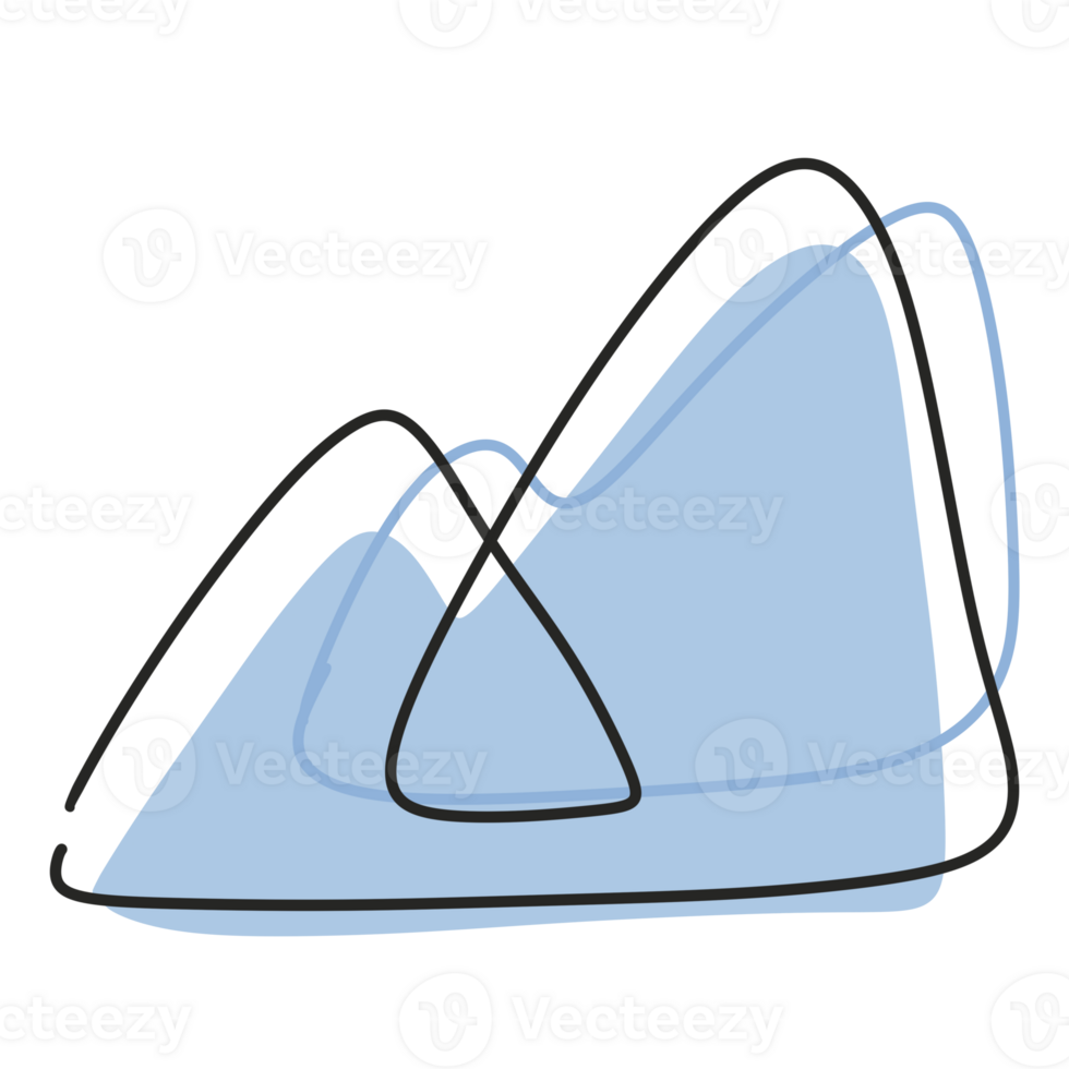 Continue Simple Line Mountain and Organic Shape png