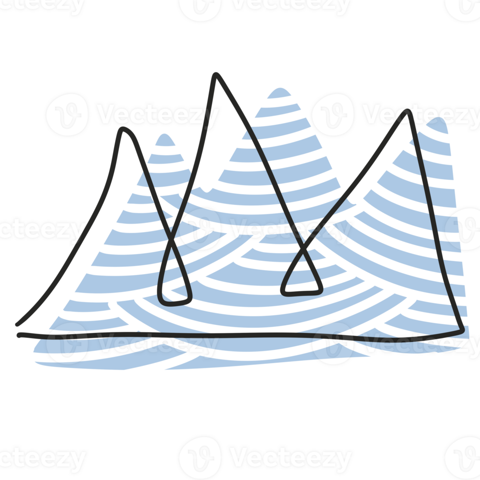 Continue Simple Line Mountain and Organic Shape png