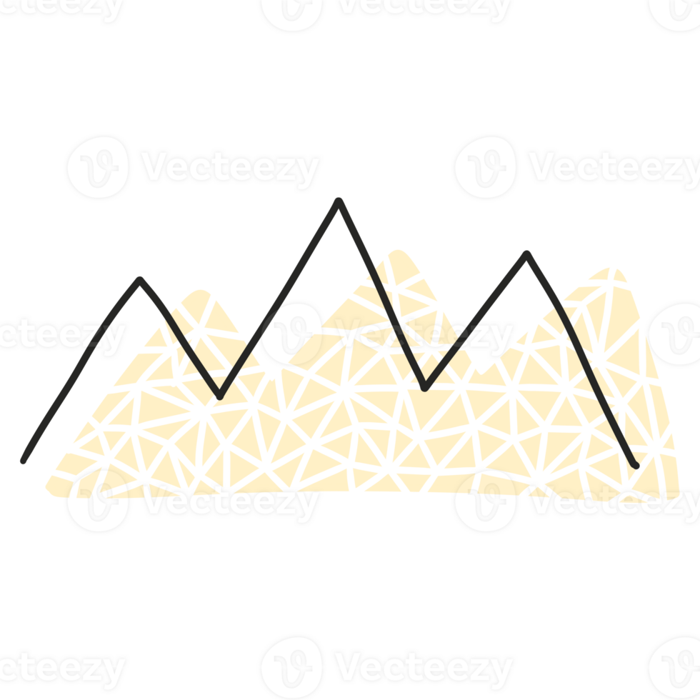 Continue Simple Line Mountain and Organic Shape png