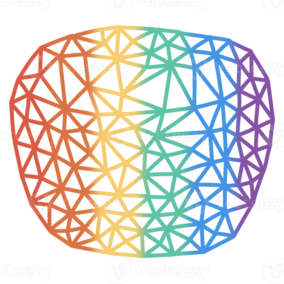 Pride Polygon Organic Shape png
