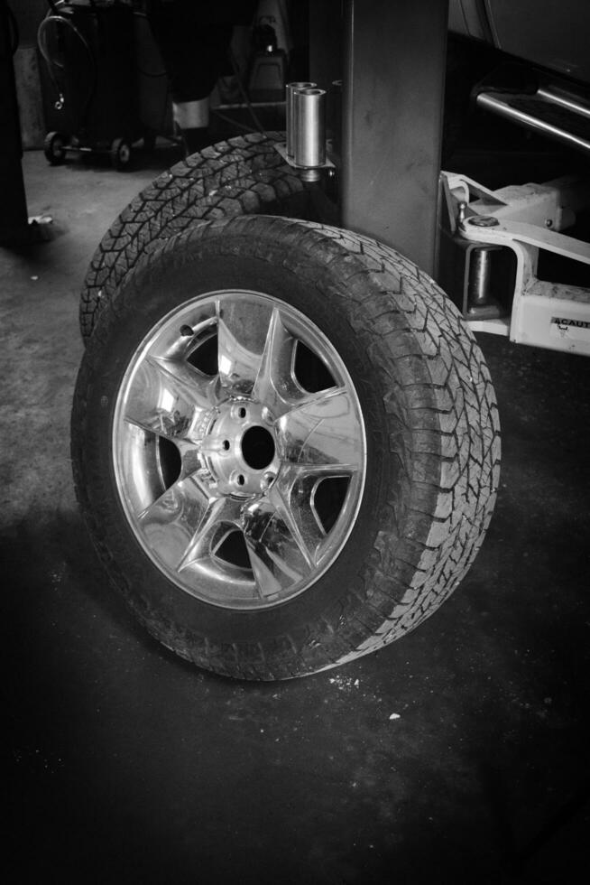 Tire in the shop photo