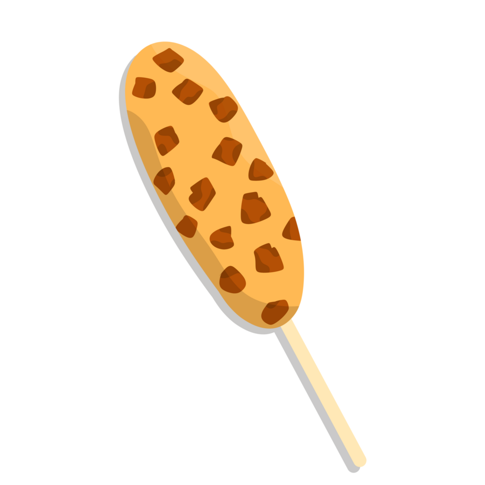 Corndog street food illustration png
