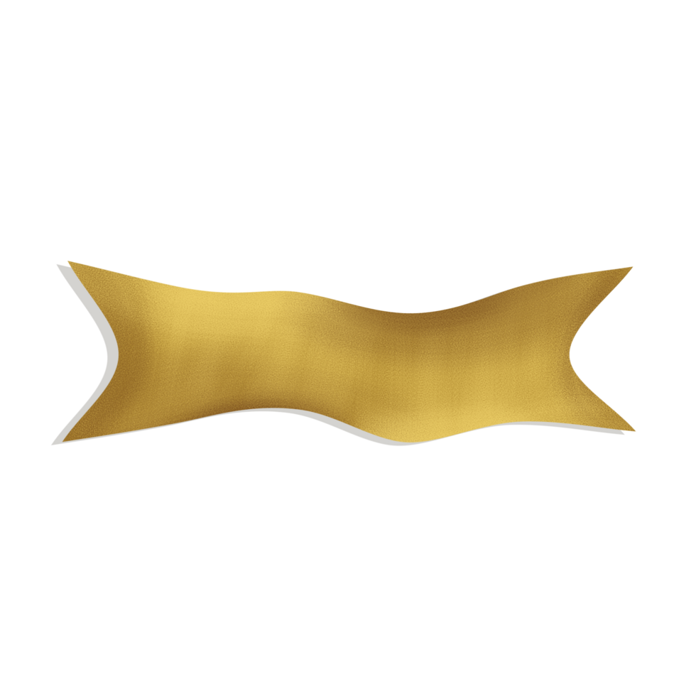 Gold ribbon banner 24703760 PNG