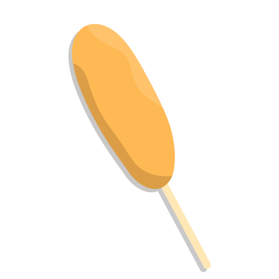 Corndog street food illustration png