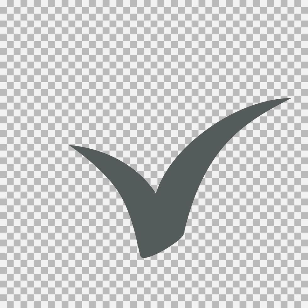 Checkmark icon, vector