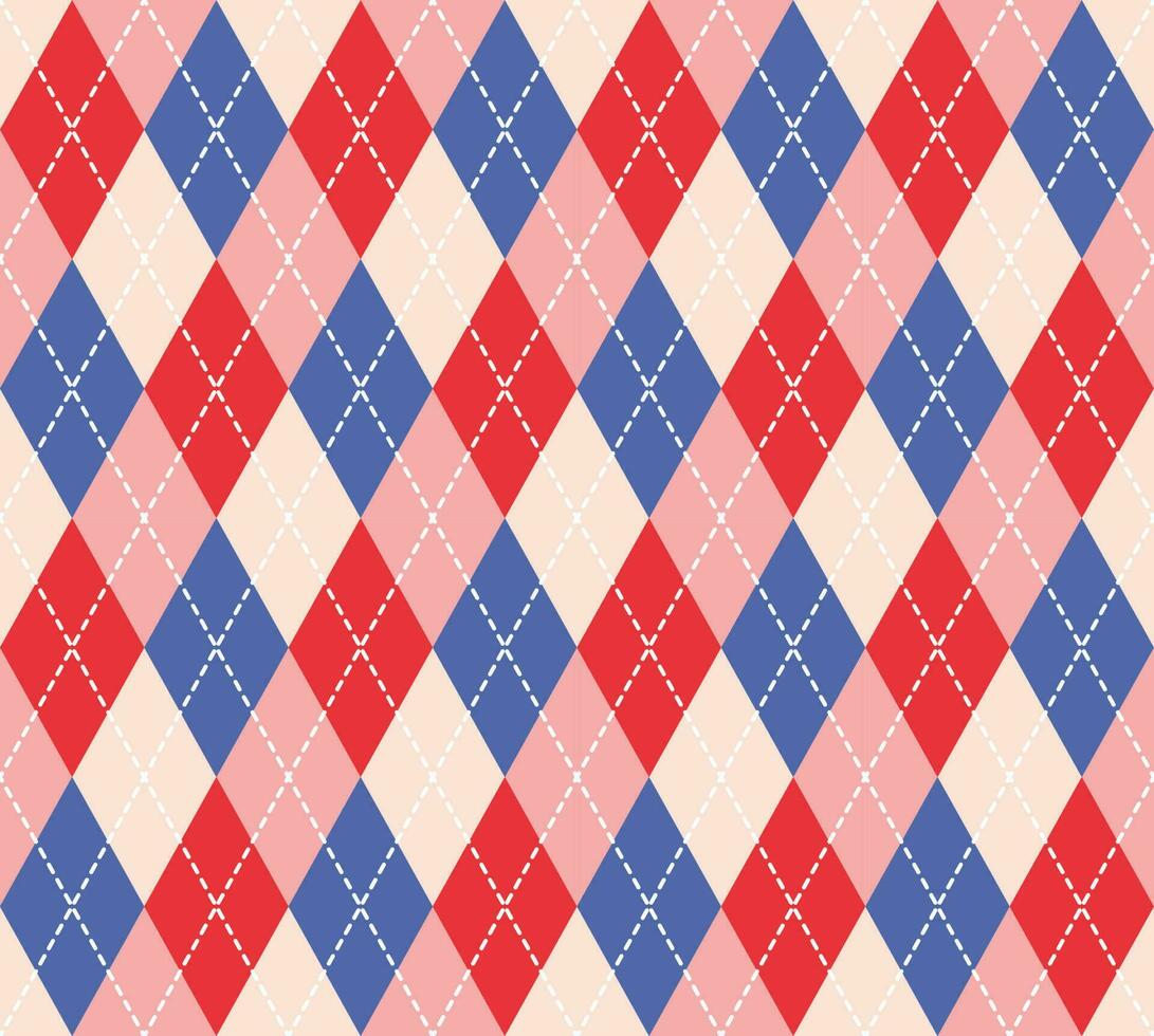 Argyle Pattern vector ,Fabric texture background