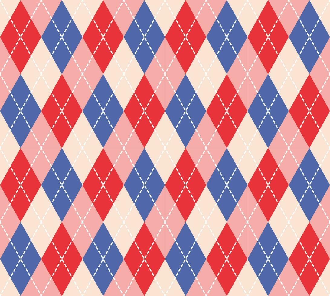 Argyle Pattern vector ,Fabric texture background