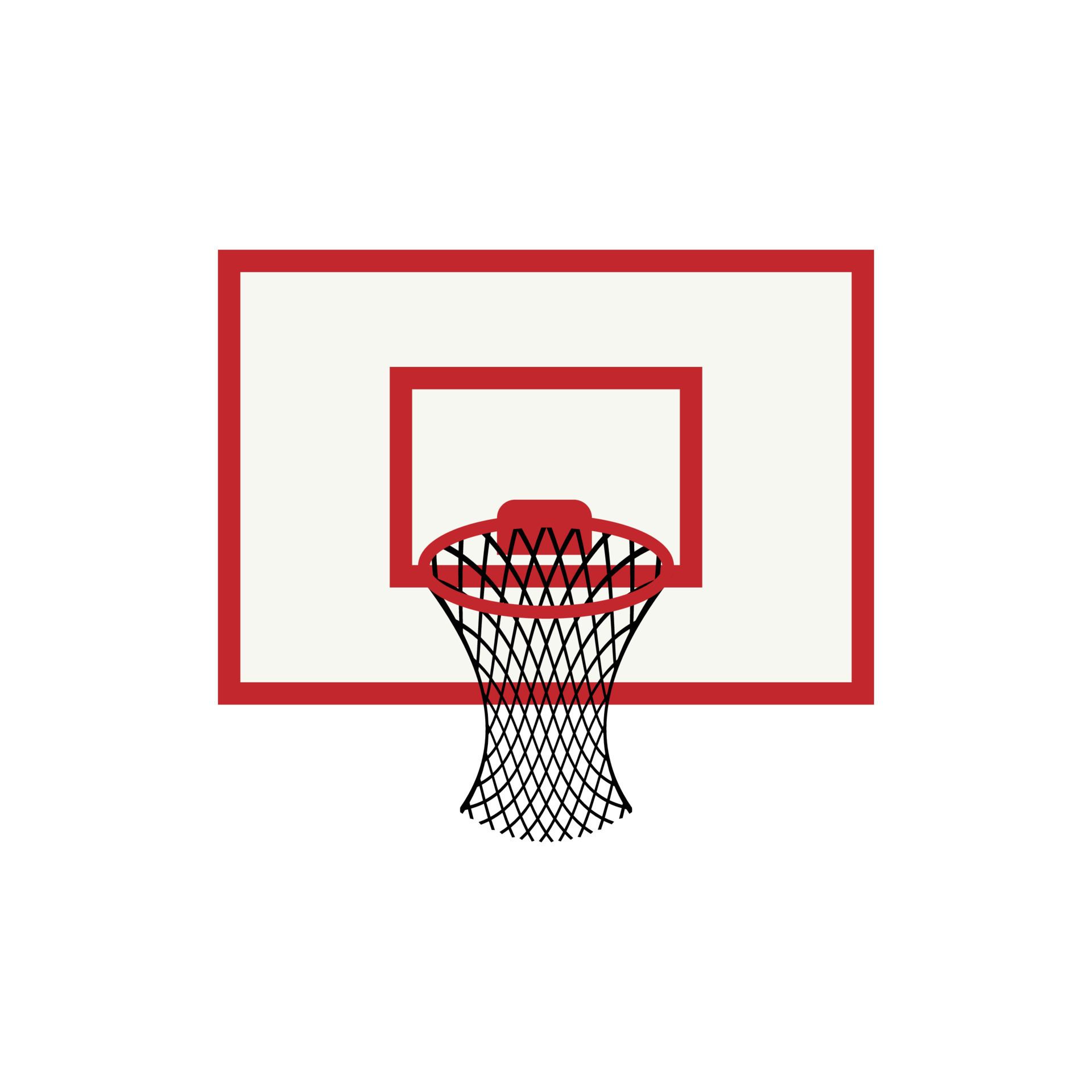 baloncesto aro para puntuación un objetivo dentro el red elemento aislado  en blanco 24704297 Vector en Vecteezy