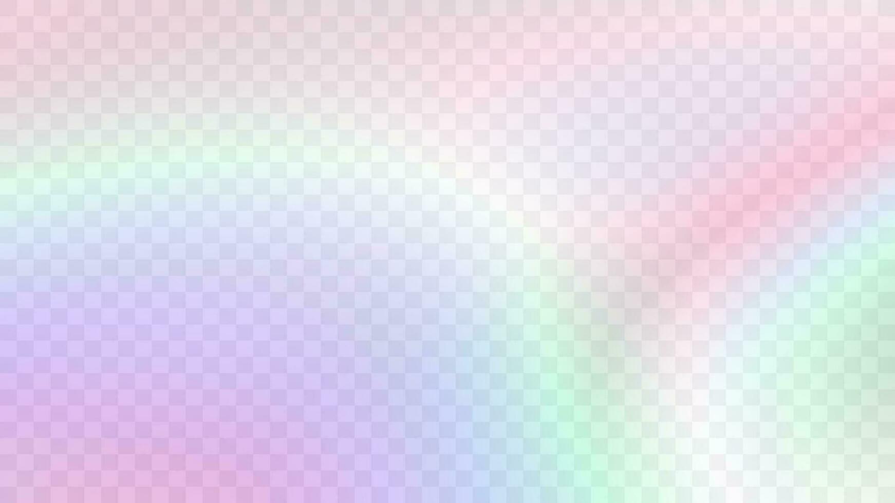 Modern blurred gradient background in trendy retro 90s, 00s style. Y2K aesthetic. Rainbow light prism effect. Hologram reflection. Poster template for social media posts, digital marketing vector