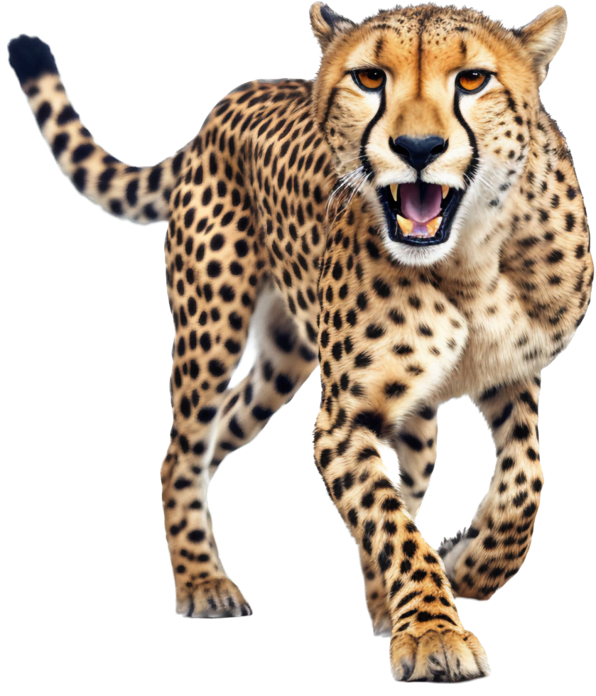 leopardo png con ai generado.