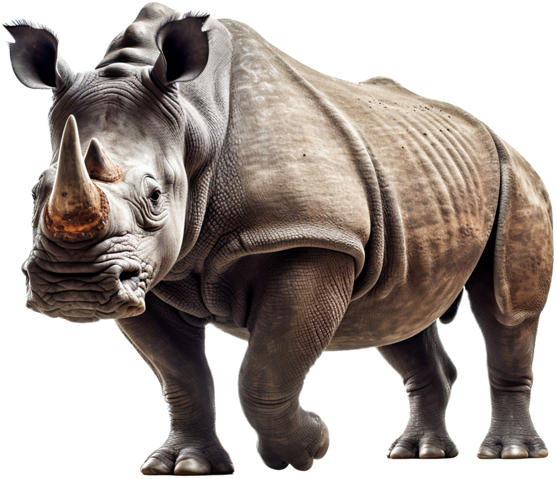 rhinocéros png avec ai généré.