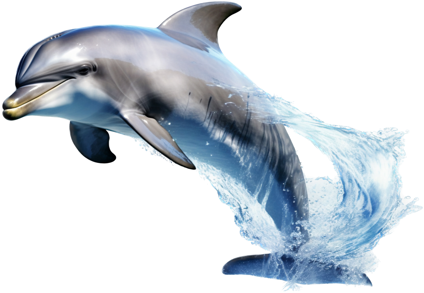dolfijn PNG met ai gegenereerd.