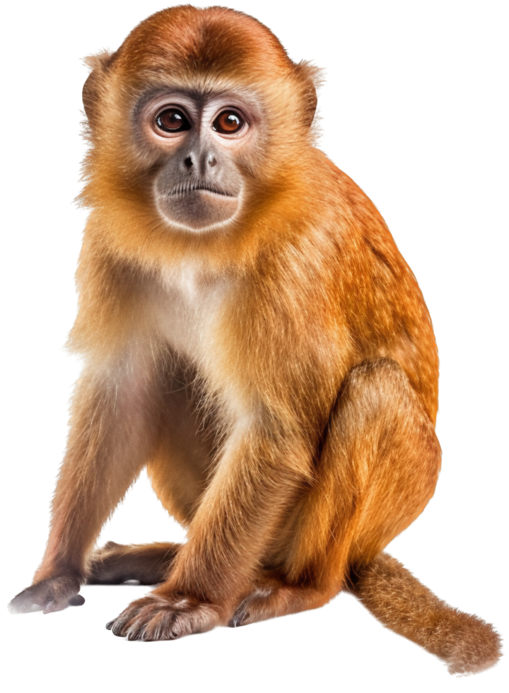 Monkey png with AI generated