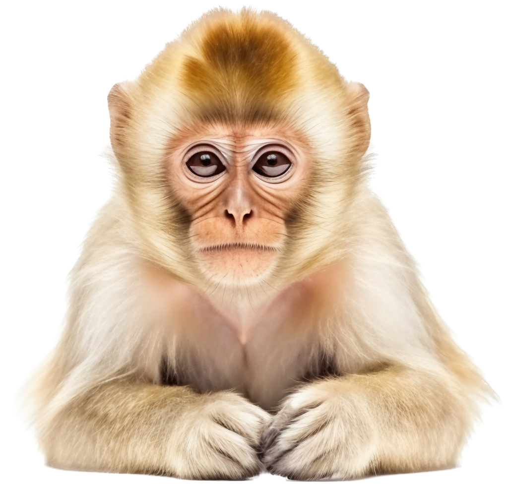 Monkey png with AI generated