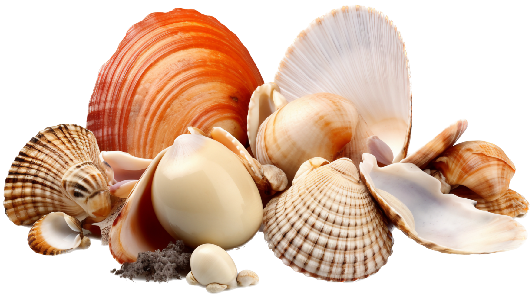 Seashell png with AI generated.