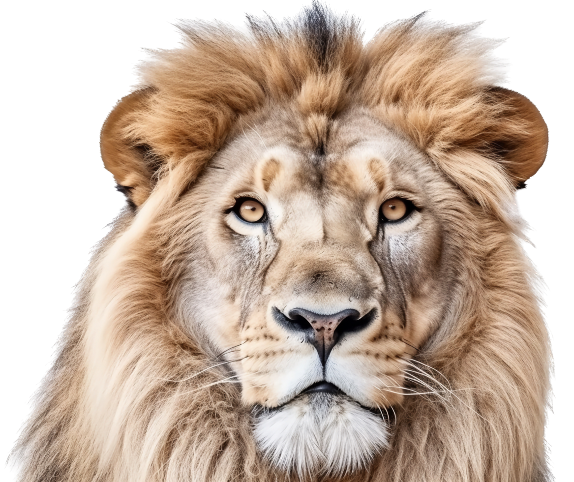 Lion png with AI generated