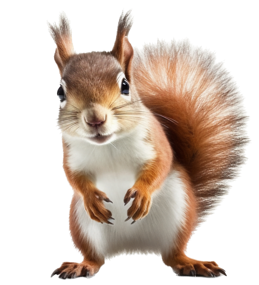 Squirrel png with AI generated.