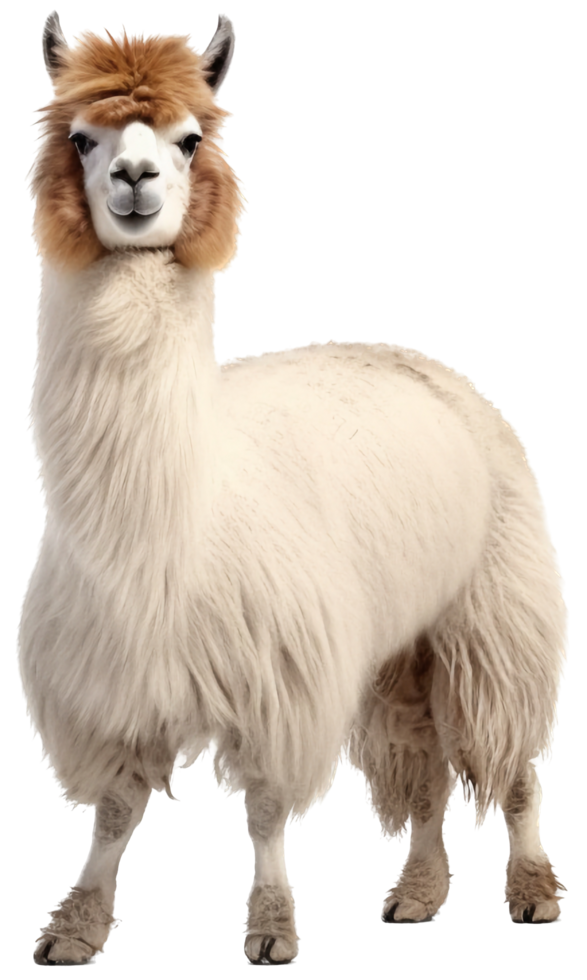 Llama png with AI generated