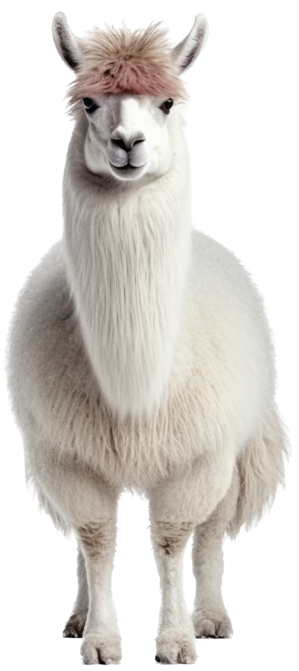 Llama png with AI generated