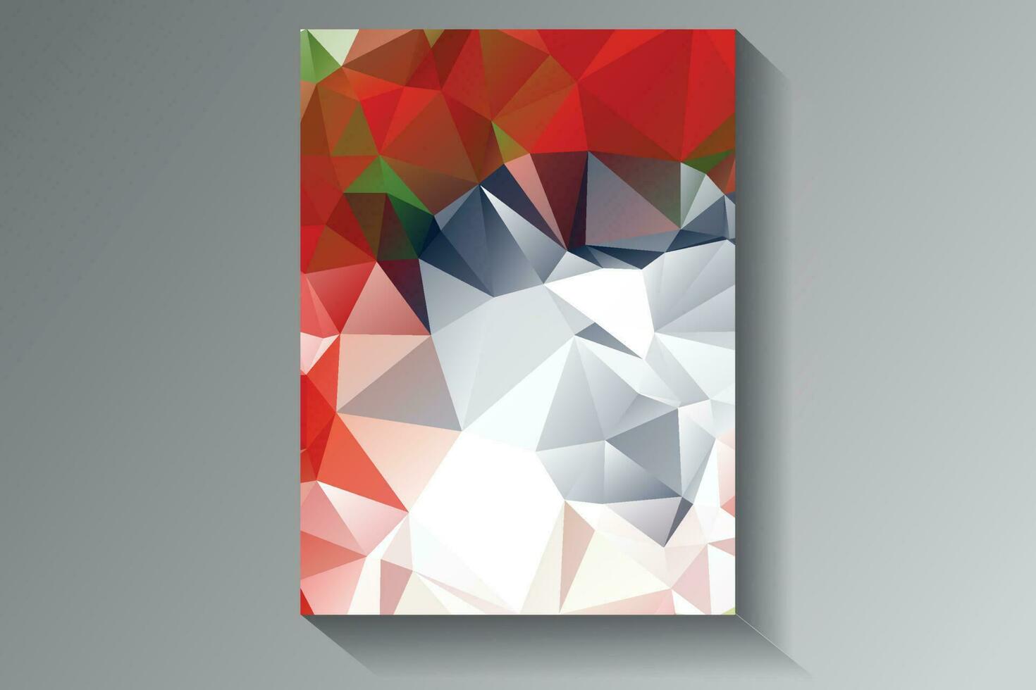 Low Poly Background Poster Design vector