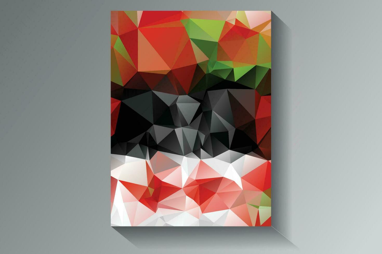 Low Poly Background Poster Design vector