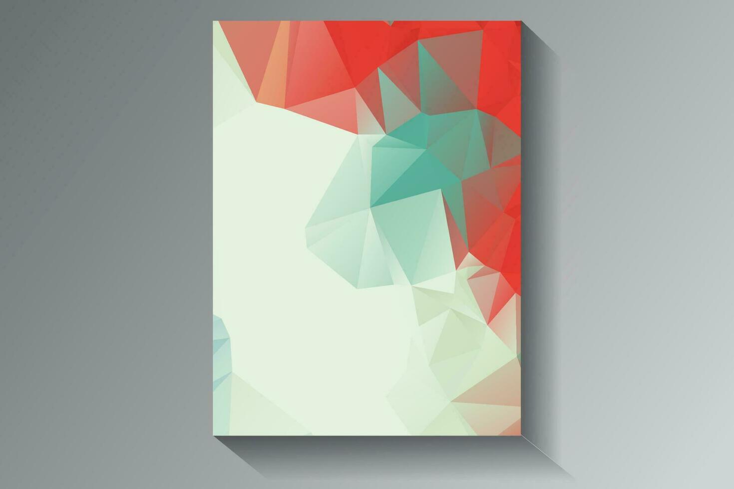 Low Poly Background Poster Design vector