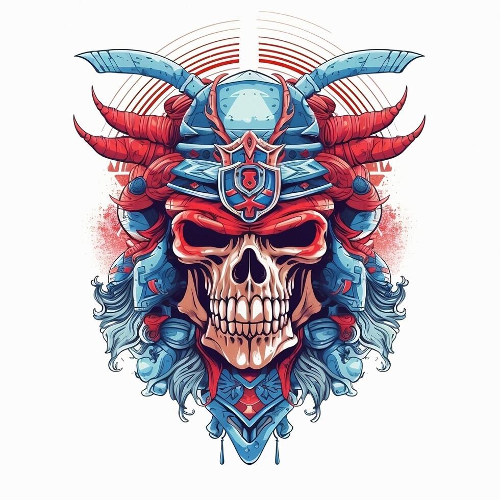 skull t-shirt design, photo