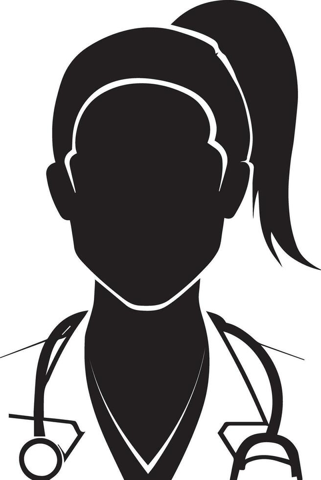 un médico vector clipart ilustración.