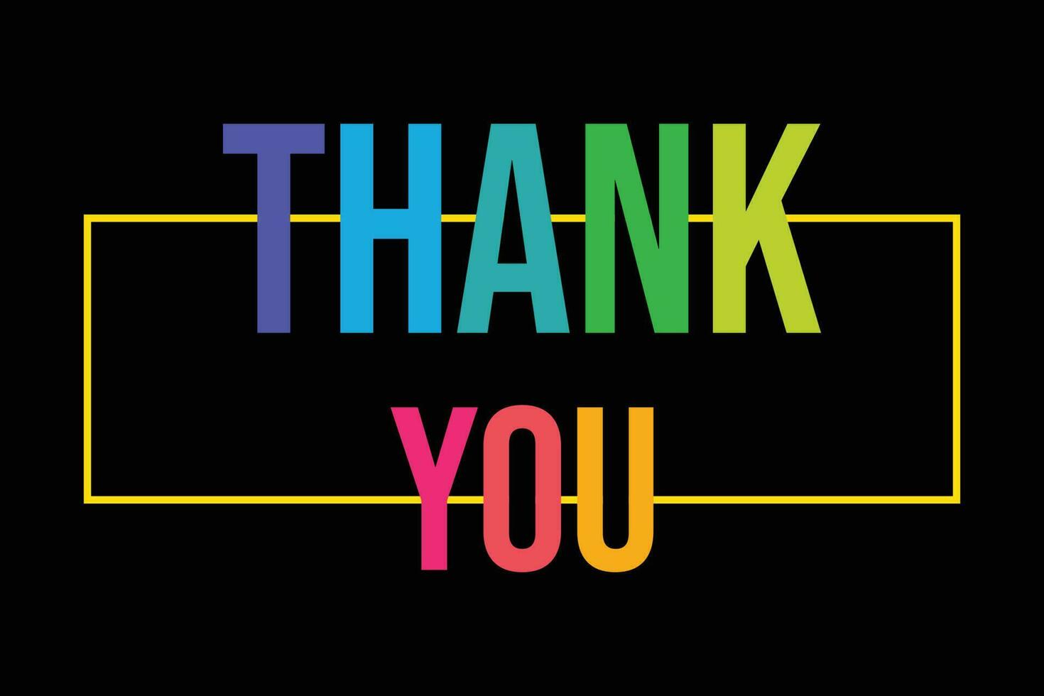 Thank You Template Design. 24706002 Vector Art at Vecteezy