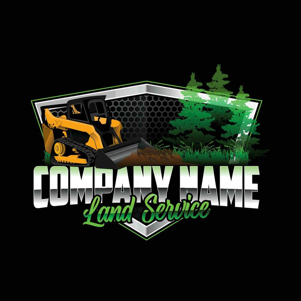 Land Service or Land Clearing Company Logo vector