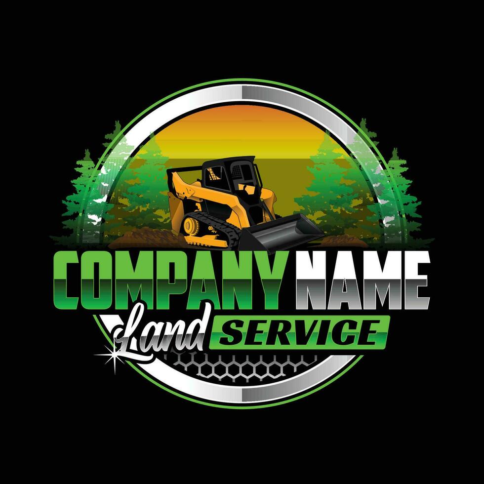 Land Service or Land Clearing Company Logo vector