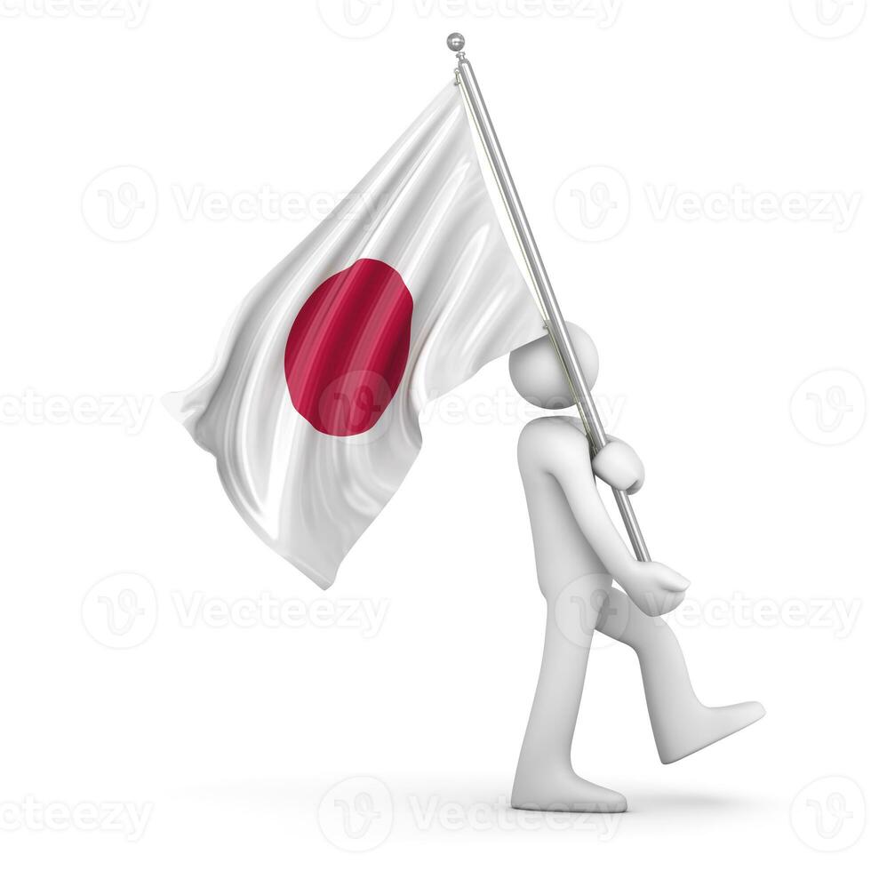 bandera de japón foto