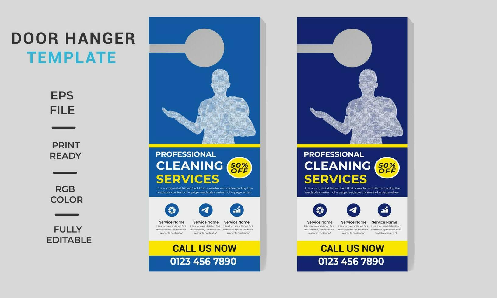 cleaning services door hangers door hanger design template,vector door hanger. vector