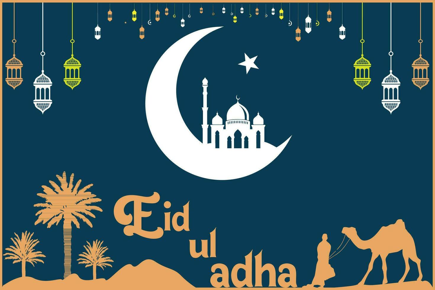 Eid Ul Adha template, Eid ul adha banner, Eid ul adha vector file, Eid ul adha eps file