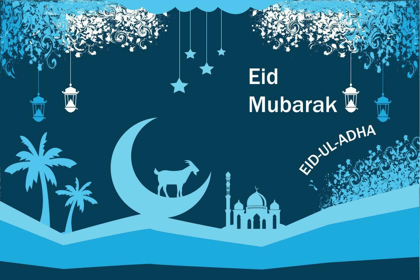 Eid Mubarak banner template, Eid Mubarak eps file, Eid Mubarak AI file, Eid Mubarak banner, Eid Mubarak banner vector template.