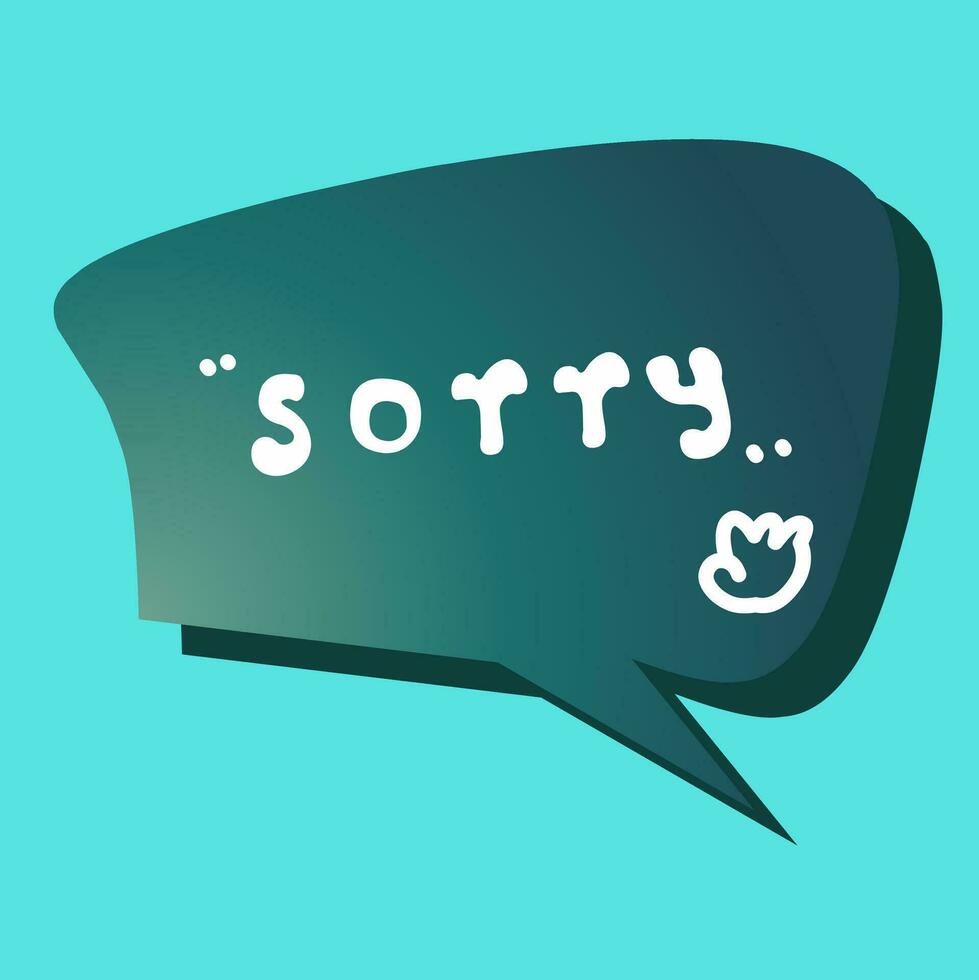 The newest cool text bubble vector