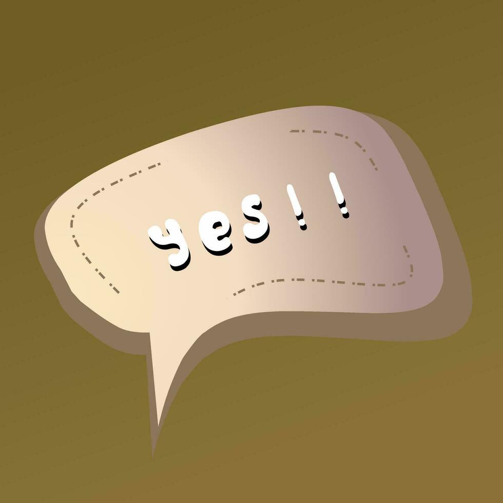 The newest cool text bubble vector