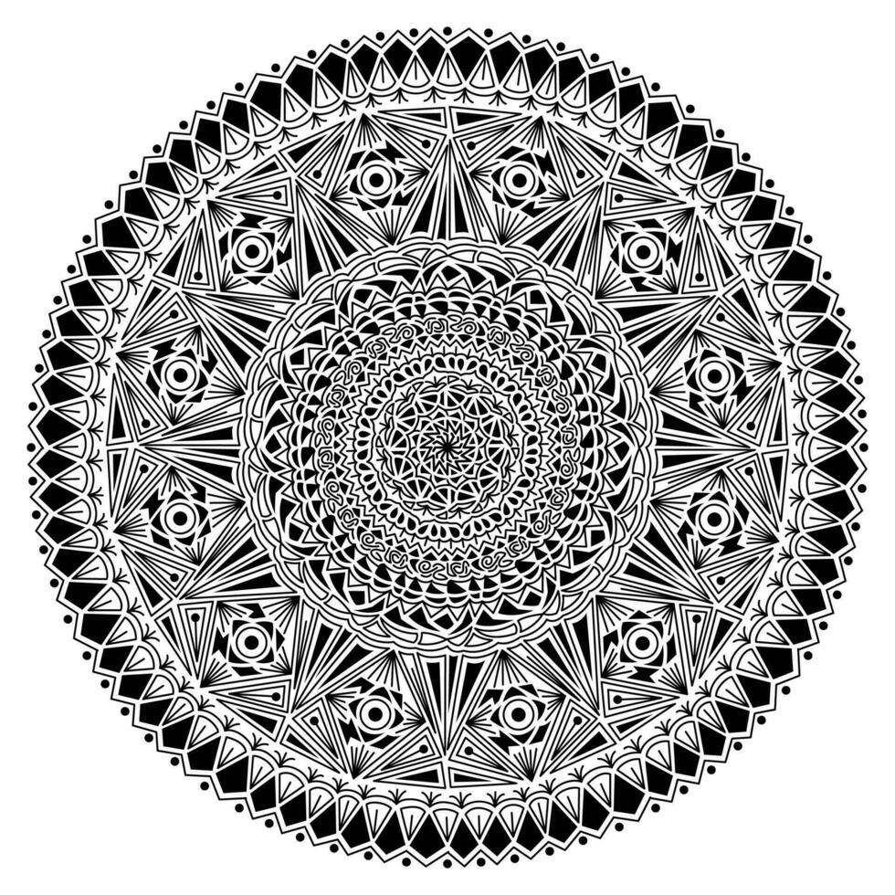 plantilla de diseño de mandala vector