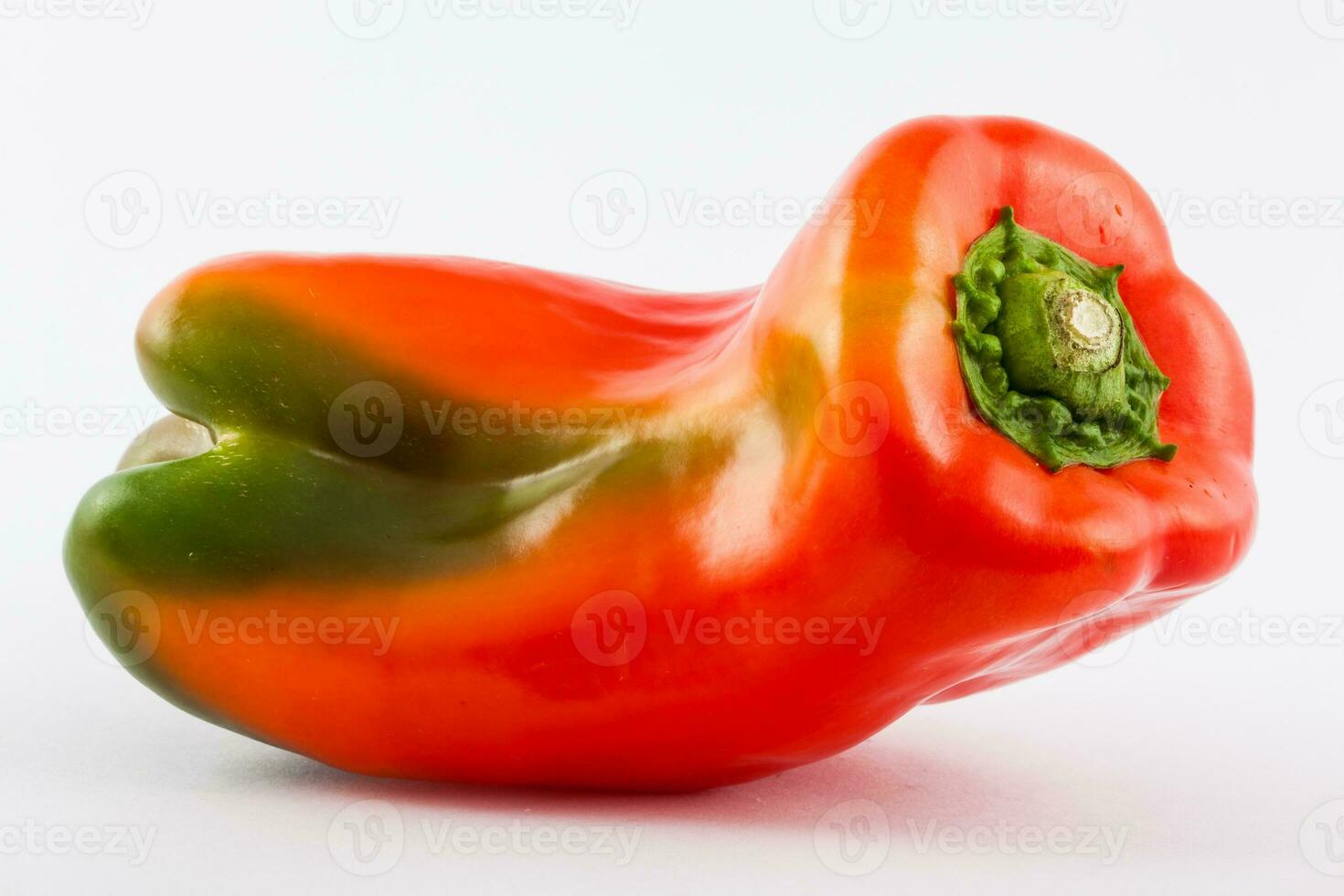 Bell pepper isolated in white background. Capsicum annuum photo