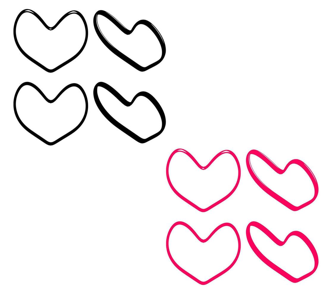 Love minimalist shape vector design, illustration, icon.