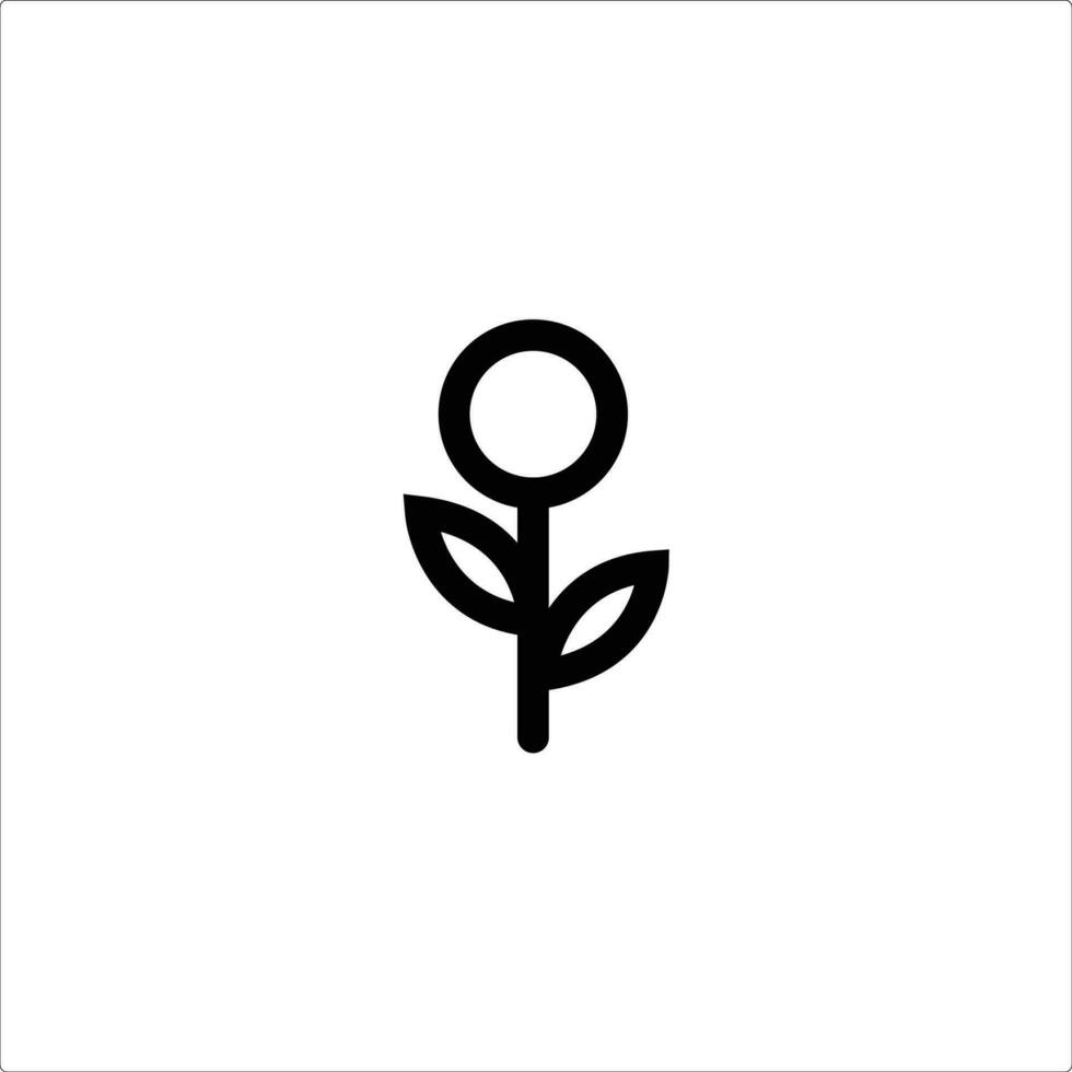 Sunflower icon sign symbol vector illustration on white background