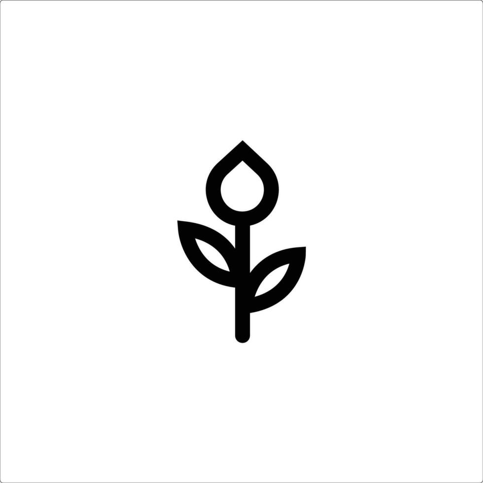 flower stalks that have not yet bloomed icon vector illustration