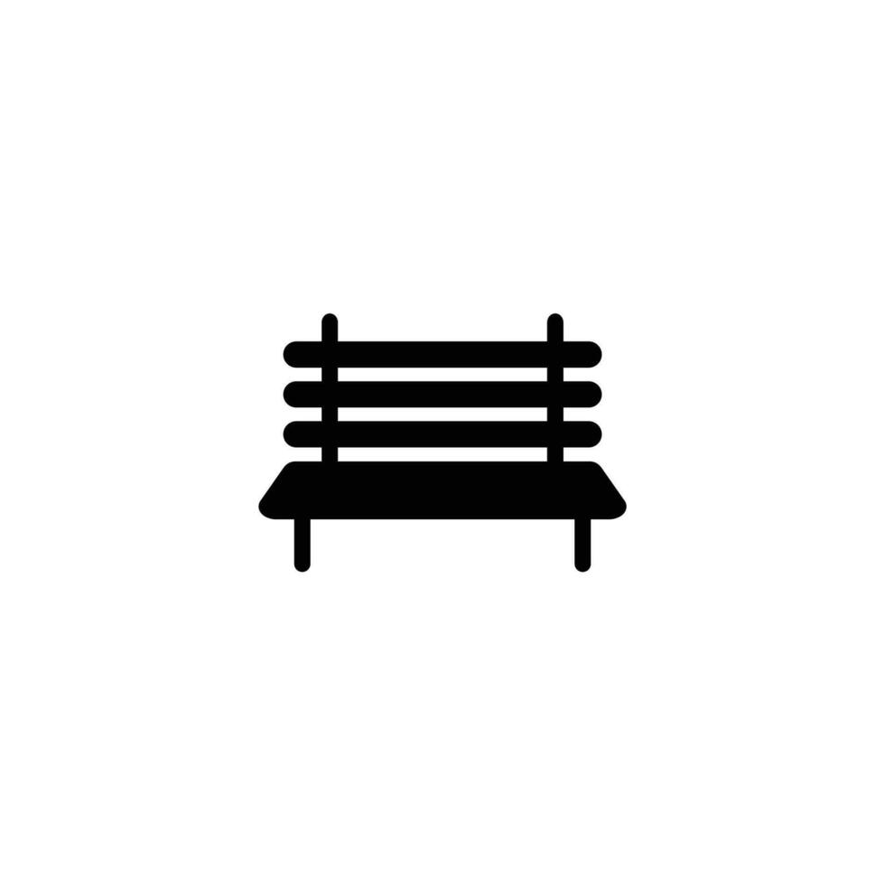 Bench icon vector illustration on white background