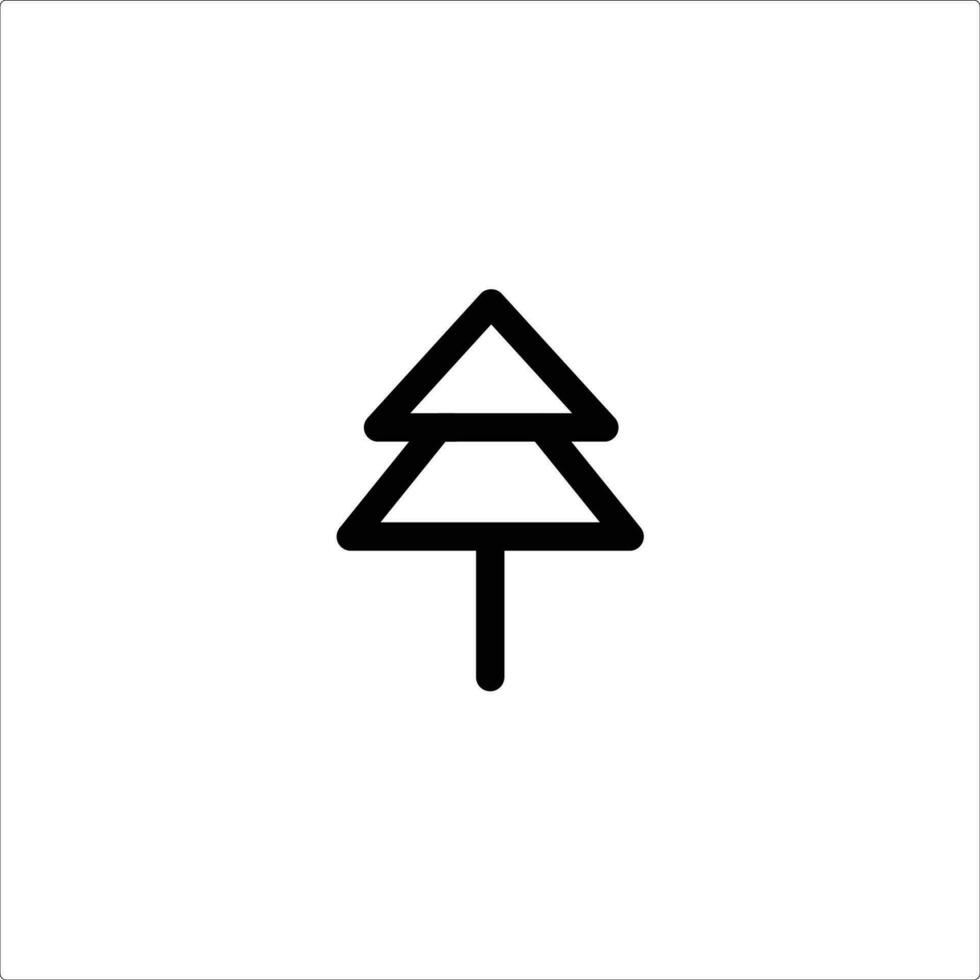 pine tree icon sign symbol vector illustration