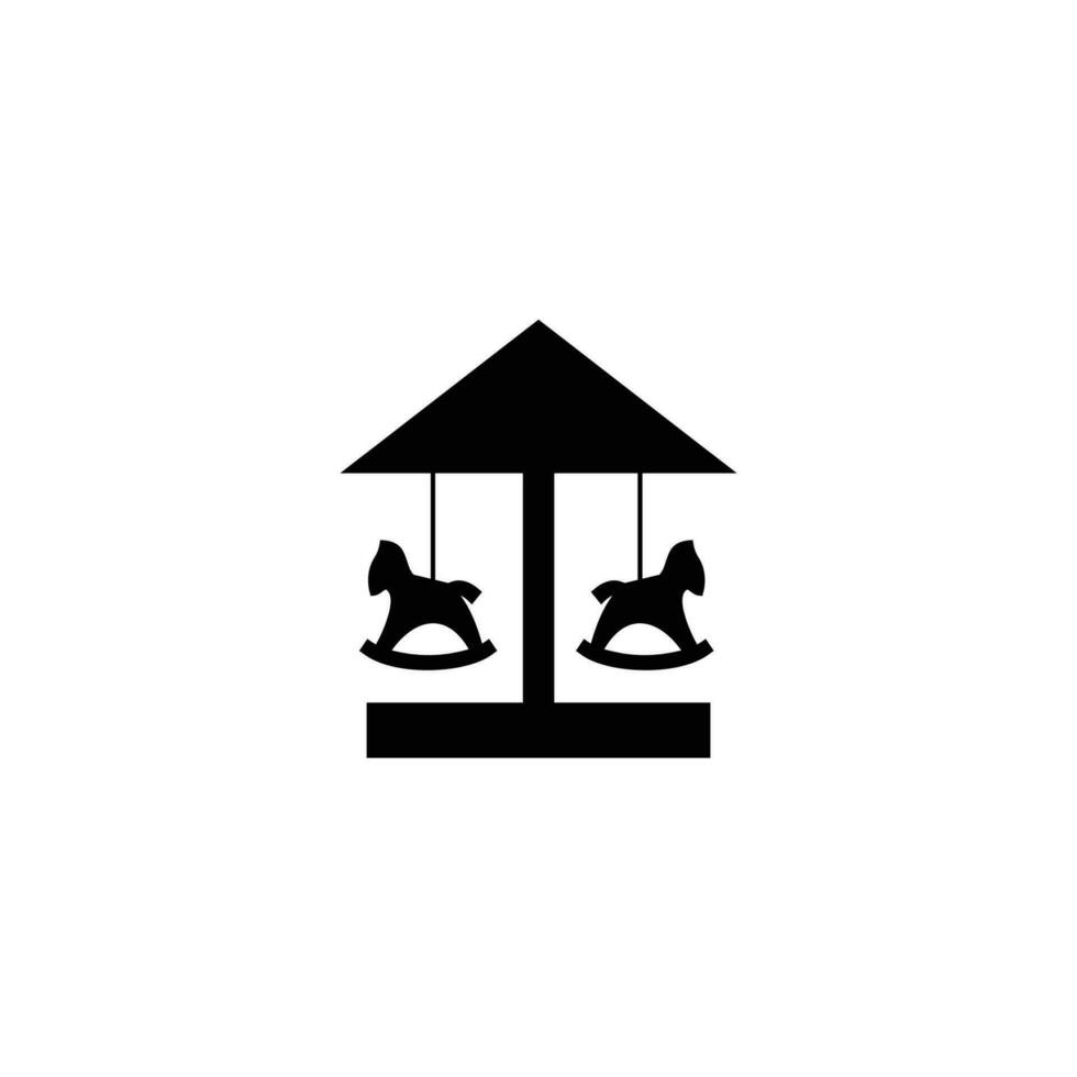 Carousel icon templet sign symbol vector illustration