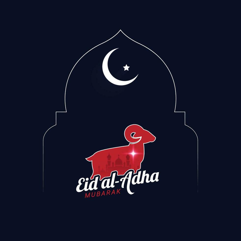 eid Mubarak enviar diseño - eid Mubarak social medios de comunicación enviar - islámico diseño - eid antecedentes - eid ul adha, eid Alabama adha diseño vector