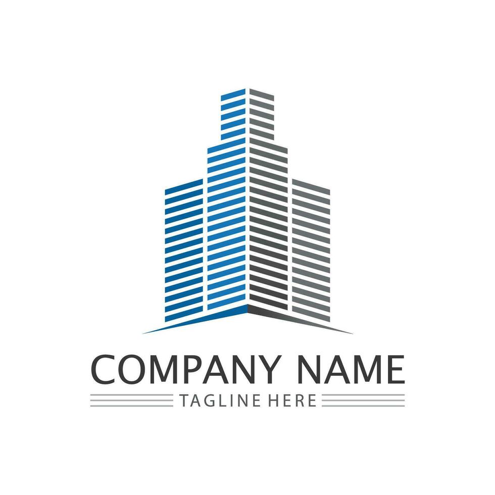 Building logo vector illustration design,Real Estate logo template, Logo symbol icon