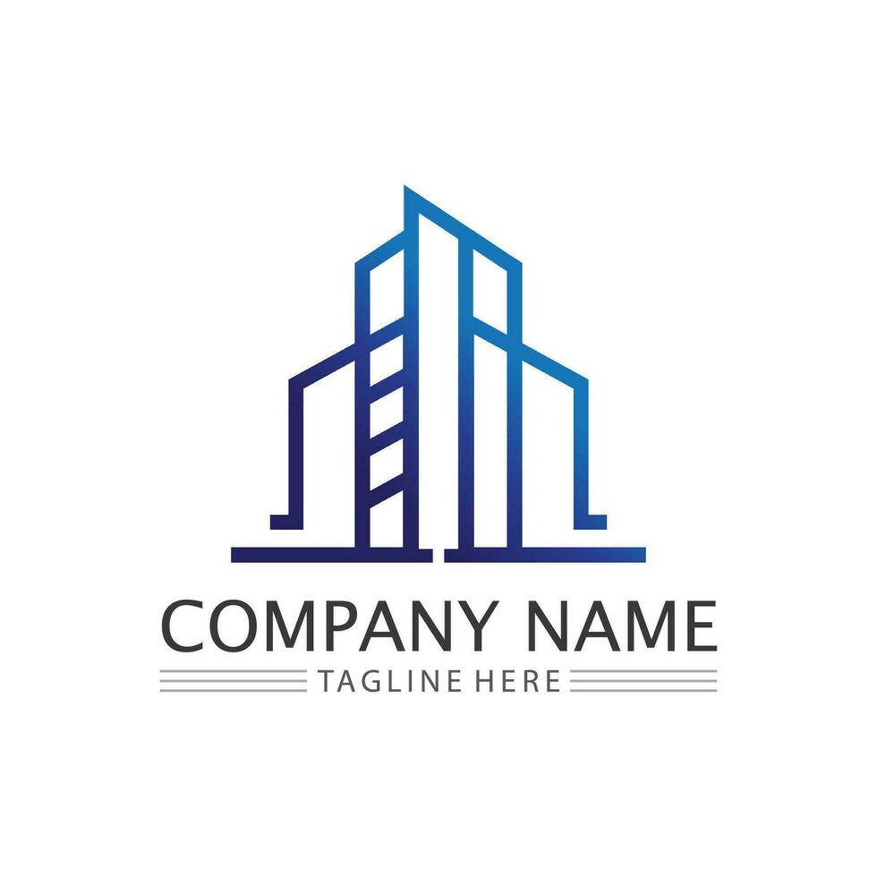 Building logo vector illustration design,Real Estate logo template, Logo symbol icon