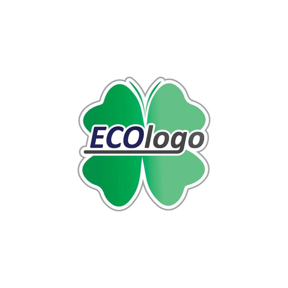 logotipos de la ecología de la hoja del árbol verde vector